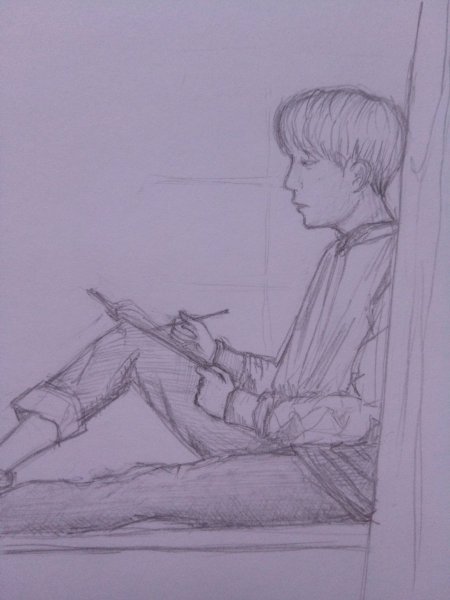 Руки Юнги рисунок