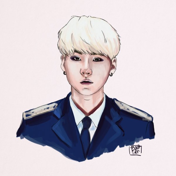 Рисунки БТС мин Юнги