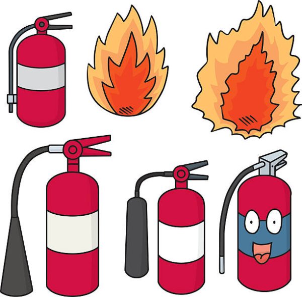 Аппликация огнетушитель