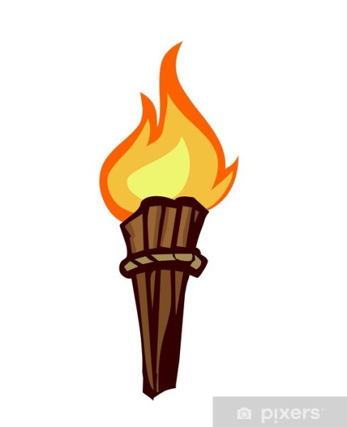 Рука с факелом рисунок