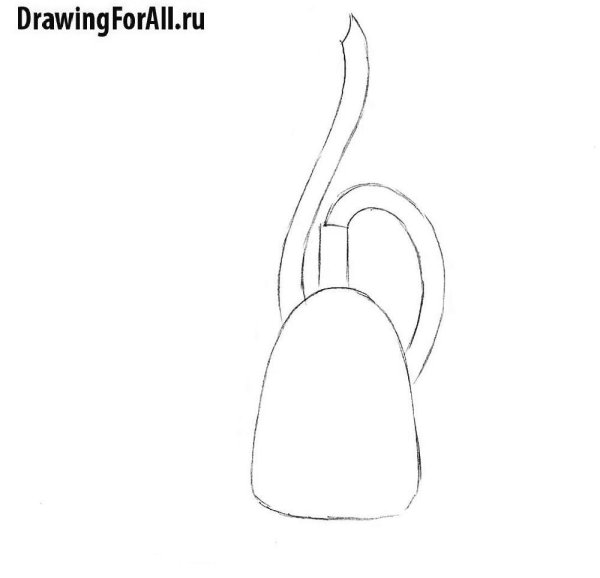 Поэтапное рисование пылесоса для детей