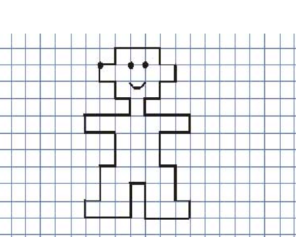 Рисование по клеточкам для детей простые