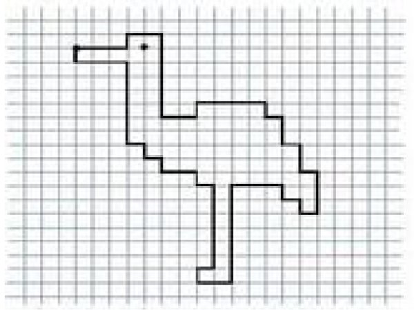 Животные по клеточкам для детей