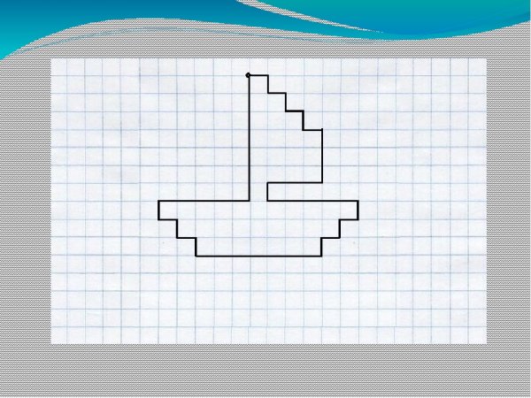 Рисунки по клеткам простые