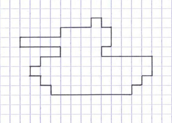 Графический диктант танк