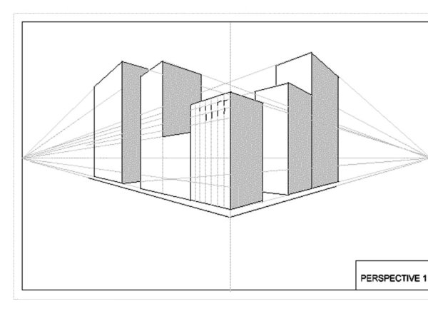 Угловая перспектива( двухточечная линейная перспектива)