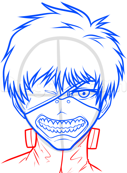 Токийский гуль для срисовки