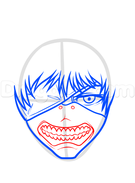 Канеки Кен нарисовать