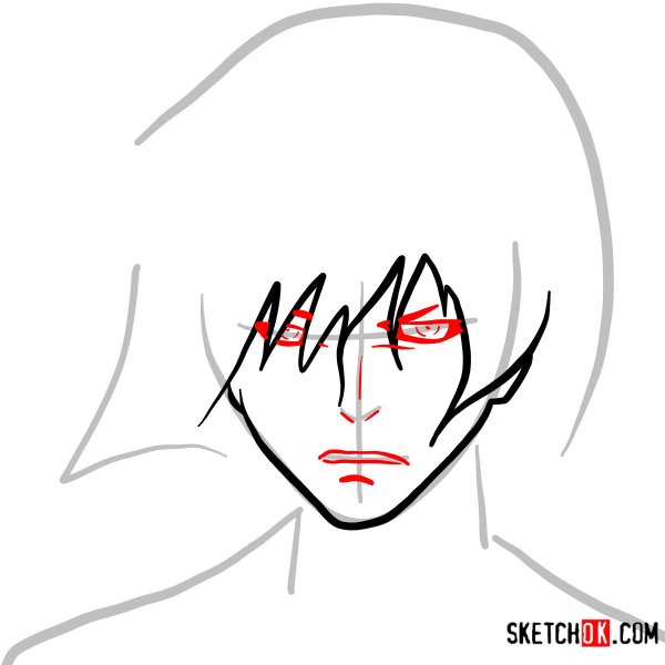 Токийский гуль Аято карандашом