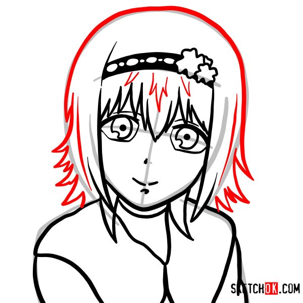 Хинами Токийский гуль раскраска