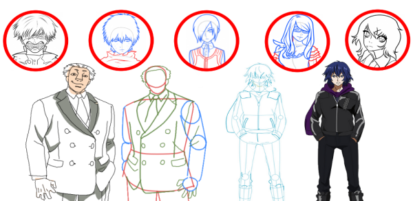 Тока поэтапно карандашом