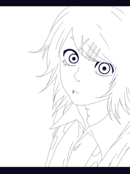 Аниме Джузо карандашом