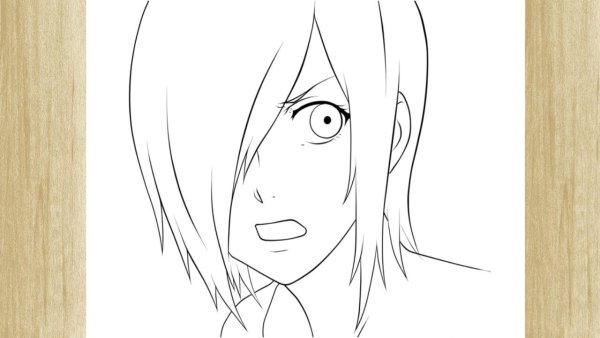 Рисунки для срисовки аниме