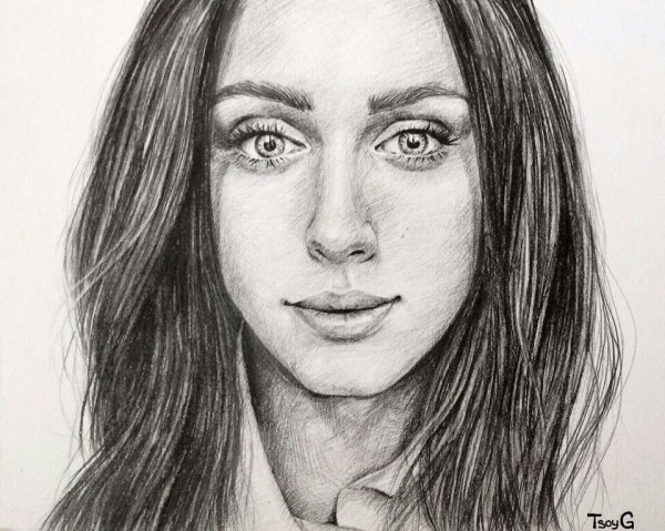 Катя Клэп карандашом