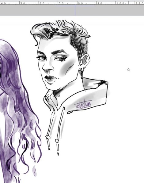 Рисуем а 4 блогера по этапам