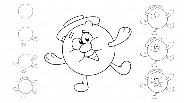 Этапы рисования для дошкольников