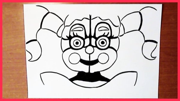 Рисования бейби на листке бумаги