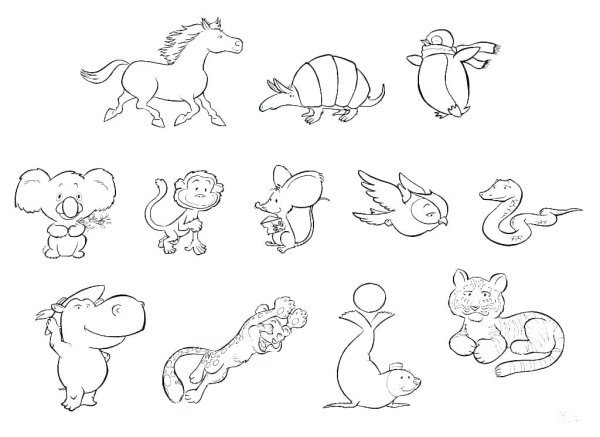 Маленькие раскраски