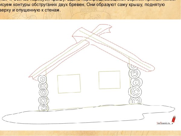 Изба Глаголь рисунок