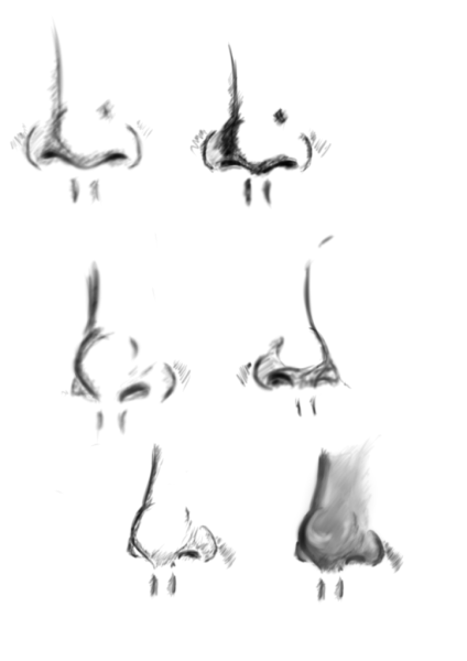 Нос для рисования девушек