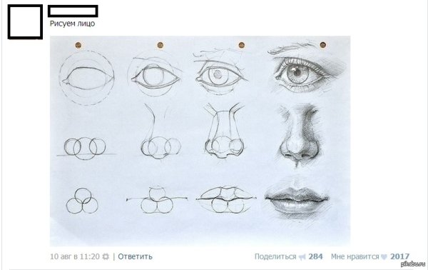 Как научится рисовать рот и нос