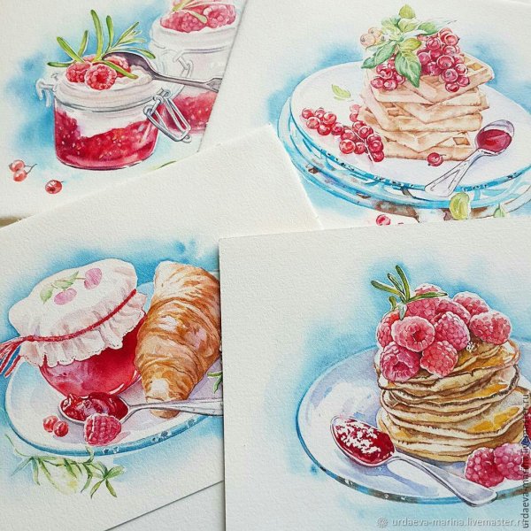 Рисование пирожных