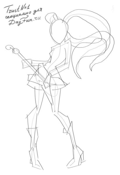 Винкс карандашом Муза