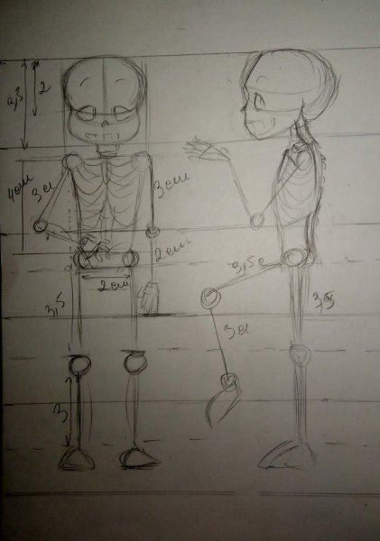 Санс схема рисования