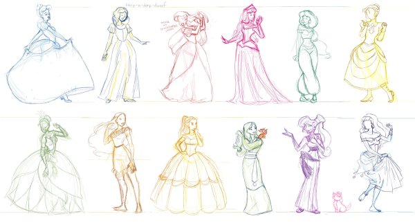 Уроки рисования принцесс