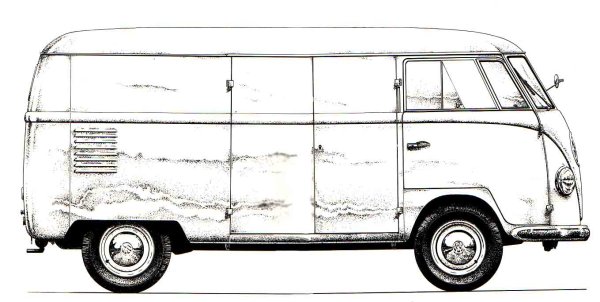 Раскраска машина Буханка