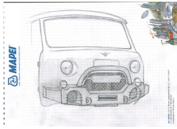 Силовой бампер УАЗ 452 чертежи