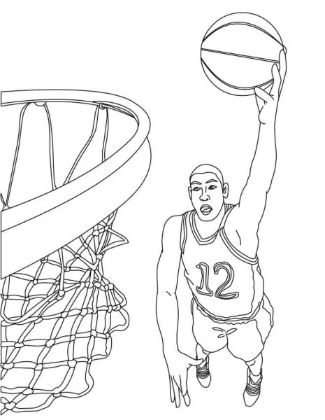 Раскраска баскетбол