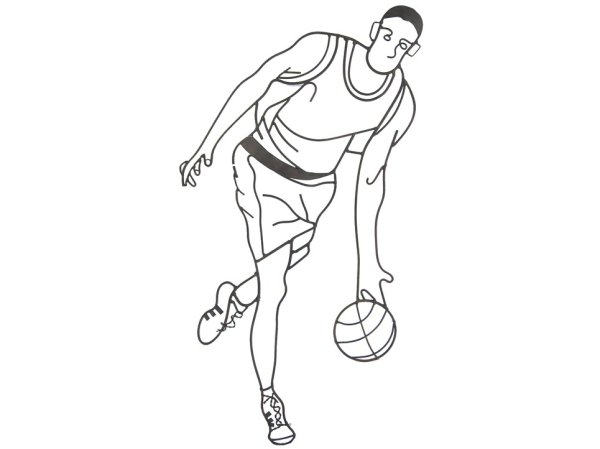 Баскетболист рисунок