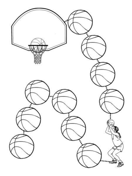 Раскраска баскетбол