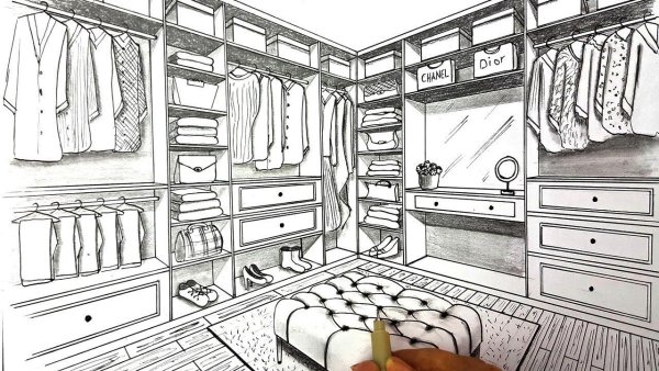 Гардероб эскиз