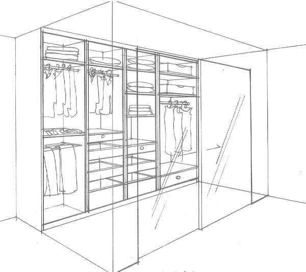 Гардеробные эскизы