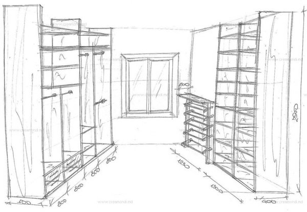 Эскиз гардеробной