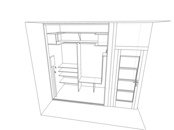 Гардеробная в хрущевке чертежи