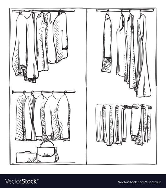 Основной гардероб рисунок