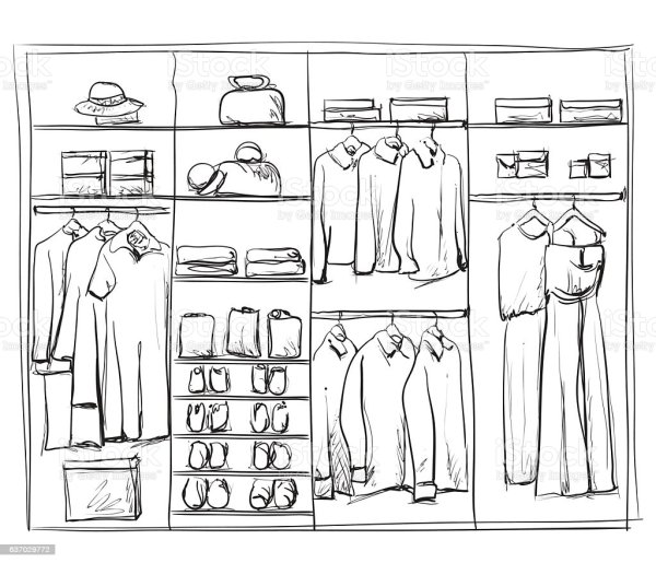 Гардероб набросок