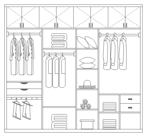 Развертка гардеробной