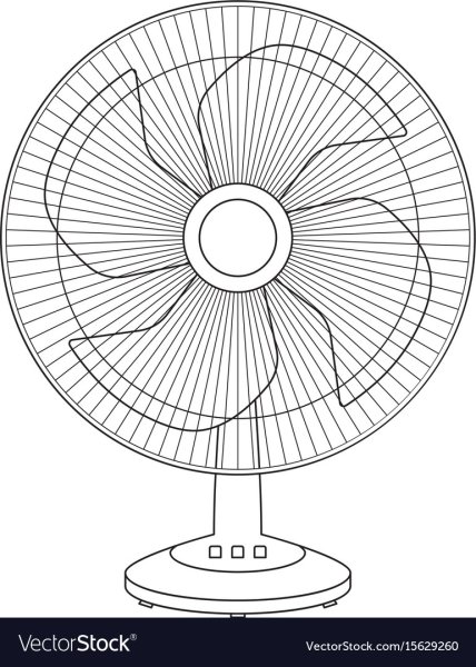 Вентилятор раскраска