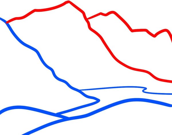 Горы поэтапно