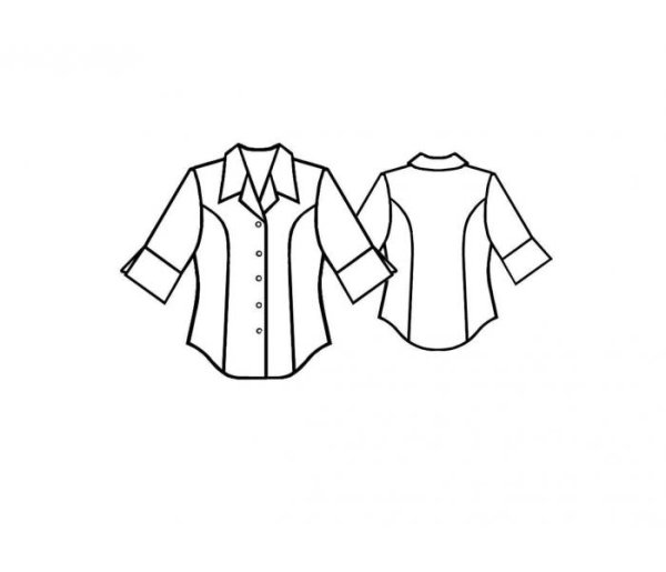Технический эскиз блузы