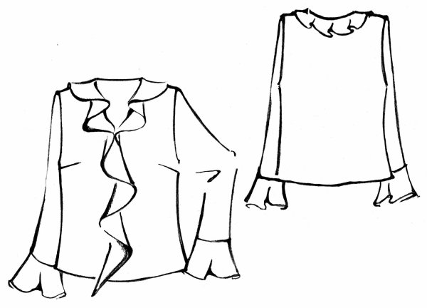 Зарисовка блузки