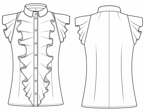 Моделирование блузки