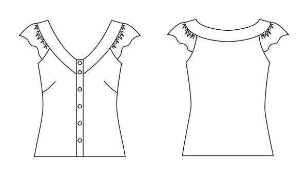 Раскраска блузка