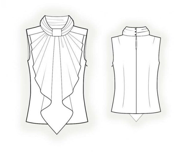 Моделирование блузки для женщин