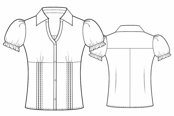 Зарисовка блузки