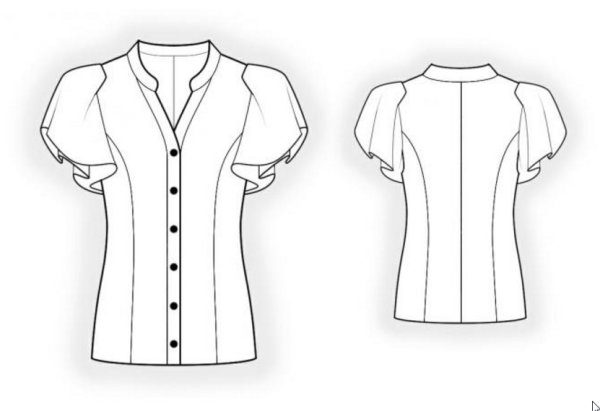 Лекала блузок женских